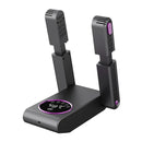 Secador de sapatos elétrico com display digital e luz UV, ideal para higienização e secagem rápida